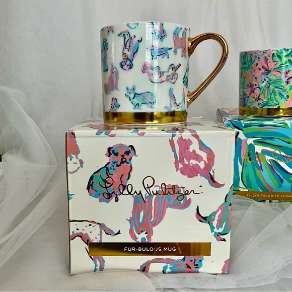 Lilly Pulitzer Ceramic Mugs, Set of 2 - Picture 5 of 5